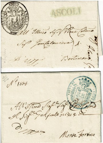 Bolli delle marche - bolli, lettere