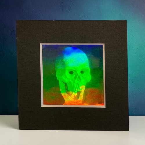 Mini cadre hologramme crâne