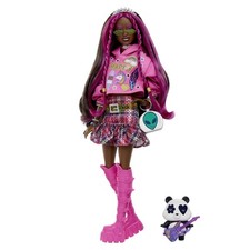 Barbie - Bambola Extra Minis Boutique playset con bambola set guardaroba abi