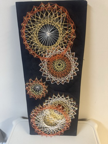 Vintage string art mandala - art,