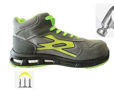Scarpe ANTINFORTUNISTICHE Uomo leggere  ALTE lavoro Miller punta alluminio S1P