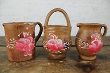 3 Vasi in Ceramica Dipinti a