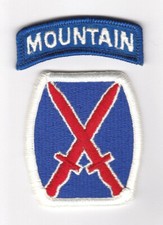 10th MOUNTAIN DIVISION "Patch