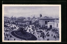 Cartolina Milano, Fiera-Esposizione di Milano 1928, Piazza Italia: centro della Fiera, 