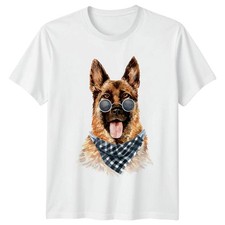 T-shirt da uomo cane da