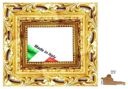 Cornice oro traforata legno - cornice,