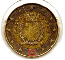 Moneda  Malta 20 Cent € 2008