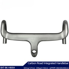 Manubrio bici da strada in fibra di carbonio completo manubrio integrato 400/420/440mm
