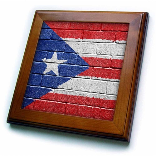 Bandiera porto rico rosa - porto, 3d