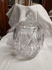 Vaso  con coperchio cristallo