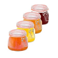 Set 4 barattoli vetro 0,5L