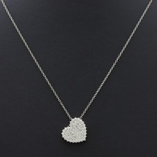 COLLANA CUORE IN ORO BIANCO 18