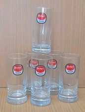 6 Bicchieri Birra DREHER  Pubblicitaria Vintage 1960.