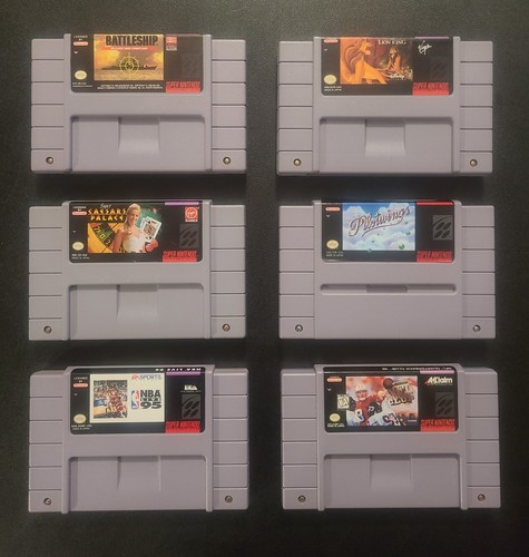 Lotto giochi snes sei - snes,