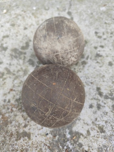 Due bocce gioco vintage - due,