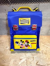 Cartella Zaino Scuola Topolino POPES style Walt Disney Vintage Anni 70 Blu