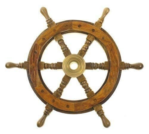 Volante vintage barca - volante, nave