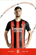 Cartolina calcio AC Milan