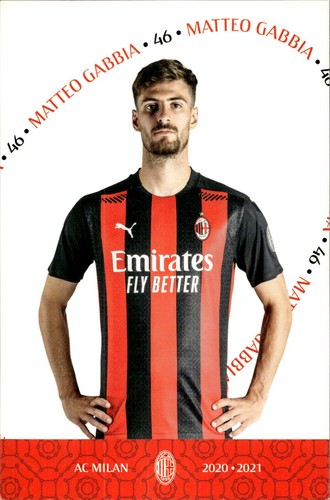 Cartolina calcio milan - calcio,