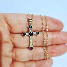 2Ct Round Lab-Created Blue