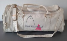 Borsa da palestra vintage Head Holdall viaggio bianca rosa Montecarlo