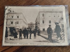 TARANTO CARTOLINA ANIMATA FP BN VGT 1910 c.  affr. QUARTINA 10 c.