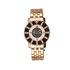 Orologio da donna elegante  in acciaio con Brillantini ramato