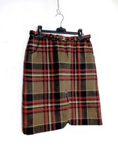 Gonna Tartan In Lana Vintage