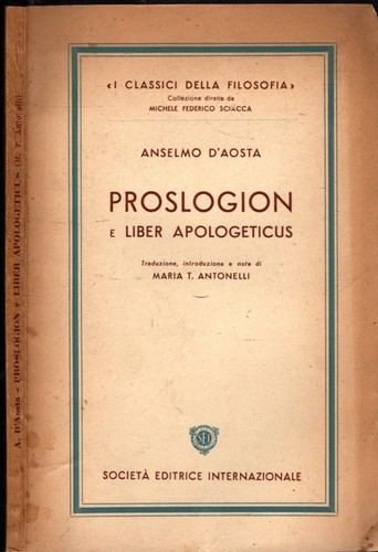 Proslogion liber - proslogion,