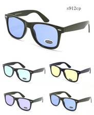 OCCHIALI DA SOLE UOMO DONNA  LENTI A GOCCIA VINTAGE A SPECCHIO VARI COLORE 