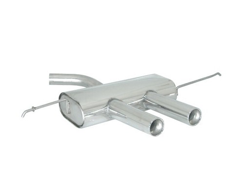 Scarico posteriore inox - scarico, con