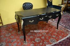 Scrivania da centro stile Luigi XV ebanizzata cm.155