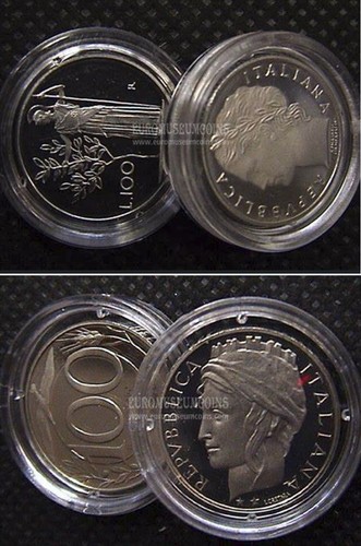 Repubblica italiana lire 100 - repubblica,