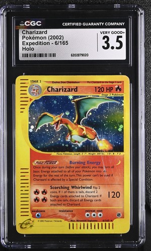 Cgc charizard 6 165 - 3.5,