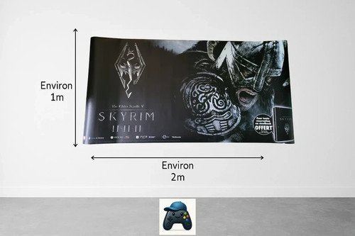 Sticker géant sol skyrim - de,