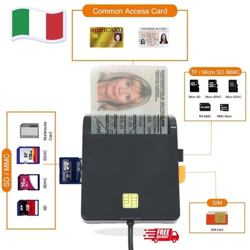 Lettore smart card cie - cie, usb