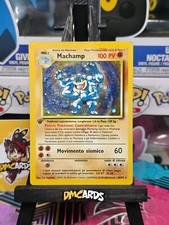 Pokemon Machamp 8/102 Holo | Set Base Italiano Vintage | Poor