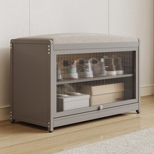 Scarpiera con Seduta Grigio 1