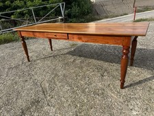 Tavolo Antico In Ciliegio Grandi Dimensioni Casale Toscano Gambe Tornite