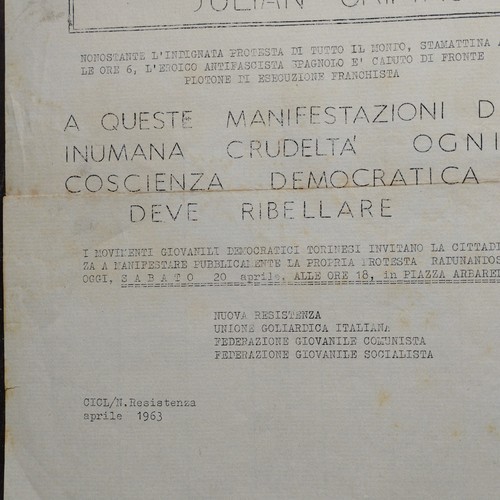 1963 ciclostile volantino anti - 1963,