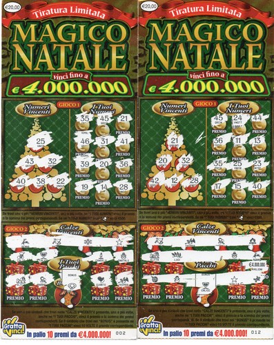 Gratta vinci biglietti - gratta, e