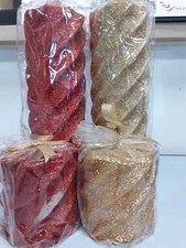 Candele con glitter colore