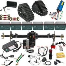 ATV Carrello Pista Ruota Posteriore 34'' Kit Assale 72V 1500W Motore Differenziale Tachimetro