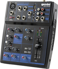 Gemini Sound GEM-05USB - Audio Mixer Analogico a 5 Canali Compact 5 Channel Incl