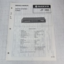 Vintage Sanyo Service Manual