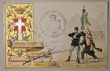CARTOLINA MILITARE - 75° REGGIMENTO FANTERIA BRIGATA NAPOLI, FIRMA COLONNELLO