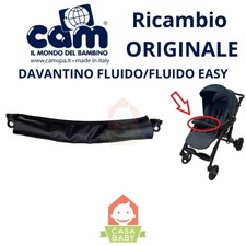 Davantino Passeggino Cam Fluido Easy Nero Ricambio con Rivestimento Tessile Orig