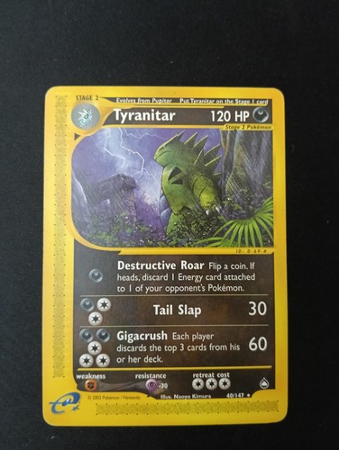 Tyranitar aquapolis aq14 - tyranitar,