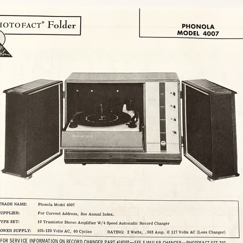 Giradischi phonola 1966 - phonola, 4007