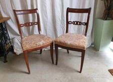 Coppia Sedie Antiche Legno